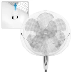 ECD Germany Standventilator 45W, Ø 40cm, Weiß/Grau - Leise, 3 Geschwindigkeitsstufen - Standfuß Höhenverstellbar 102-120 Cm - 90° Oszillazion 30° Neigbar - Ventilator Standlüfter Luftkühler Bödenventilator -Unold Store 00319fcc02ad78afe58ce3e6a6d37134