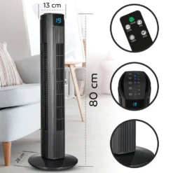 Turmventilator Mit Fernbedienung Leise 80 Cm Ventilator Timer Säulenventilator -Unold Store 01a51678da6323eee45fc81079b34ae6