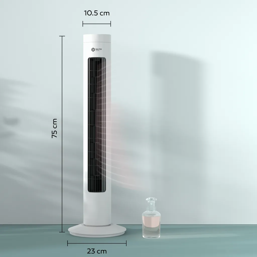 Standventilator Leise 75 Cm Ventilator Säulenventilator Turmventilator Leise Weiß 3 Standventilator Leise 75 Cm Ventilator Säulenventilator Turmventilator Leise Weiß – Bild 3