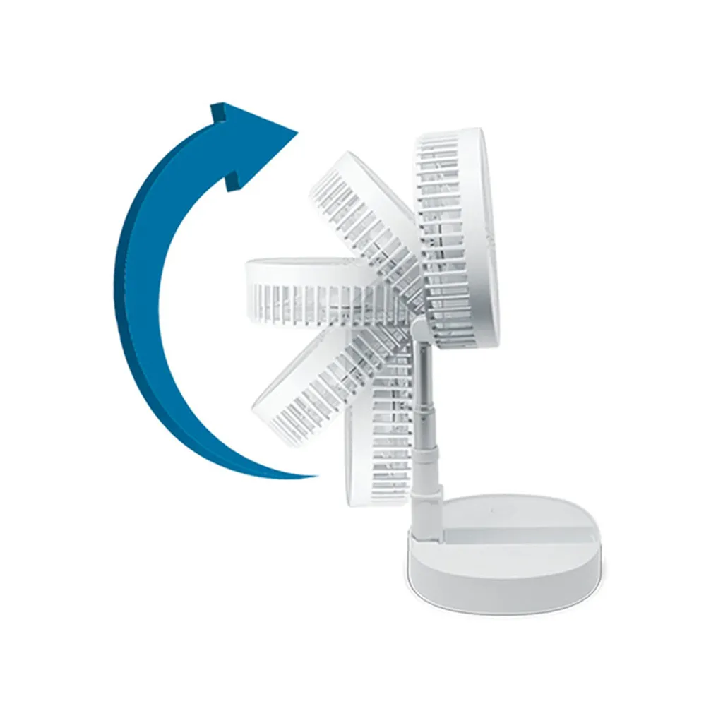 Starlyf® Foldable Fan – Wiederaufladbarer, Kabelloser Und Zusammenklappbarer Ventilator, Akkubetrieb Mit 3 Geschwindigkeiten, 2in1 - Tischventilator Und Standventilator – Aus Der TV Werbung 7 Starlyf® Foldable Fan – Wiederaufladbarer, Kabelloser Und Zusammenklappbarer Ventilator, Akkubetrieb Mit 3 Geschwindigkeiten, 2in1 - Tischventilator Und Standventilator – Aus Der TV Werbung – Bild 7