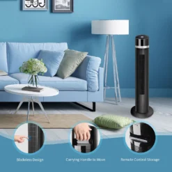 Aigostar Turmventilator, Leise Mit Fernbedienung, 35W, 60° Oszillierend, 3 Geschwindigkeitsstufen, 7 Stunden Timer, Säulenventilator Mit Speicher Funktion, 103cm Standventilator Tower Fan, Schwarz 9 Aigostar Turmventilator, Leise Mit Fernbedienung, 35W, 60° Oszillierend, 3 Geschwindigkeitsstufen, 7 Stunden Timer, Säulenventilator Mit Speicher Funktion, 103cm Standventilator Tower Fan, Schwarz -Unold Store 08b4e9e893dae16f252b6db6154cec88