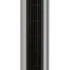 ProfiCare PC-TVL 3090 Tower-Ventilator, Longlife-Profi-Motor, 75° Oszillierend, VoiceControl Und WiFi-Steuerung, Edelstahl, 6 Geschwindigkeitsstufen, Inox-schwarz / Alexa / Google Assistant / App Steuerung