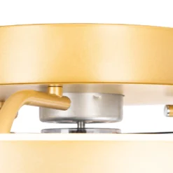 QAZQA - Modern Deckenventilator Mit Beleuchtung Messing Inkl. LED Mit Fernbedienung - Maddy Dimmer I Dimmbar I Wohnzimmer I Schlafzimmer - Stahl Rund - I (nicht Austauschbare) LED 13 QAZQA - Modern Deckenventilator Mit Beleuchtung Messing Inkl. LED Mit Fernbedienung - Maddy Dimmer I Dimmbar I Wohnzimmer I Schlafzimmer - Stahl Rund - I (nicht Austauschbare) LED -Unold Store 107650c28dbb3381d258ebe8fc78563c