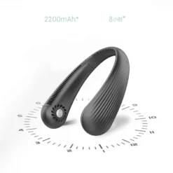 Nackenventilator Mini Ventilator USB Ventilator Nackenventilator 2000 MAh Fan 3 Stufen Halsventilator,Schwarz -Unold Store 184d3de374ee70f279a2bf74e2afffa5