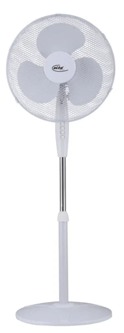 Elta Standventilator 45W Weiß Ventilator Oszillation 122cm Lüfter Luftkühler