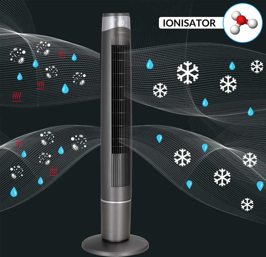 Monzana Turmventilator 6 Geschwindigkeitsstufen 120cm 3 Modi Timer Fernbedienung 3 Monzana Turmventilator 6 Geschwindigkeitsstufen 120cm 3 Modi Timer Fernbedienung – Bild 3
