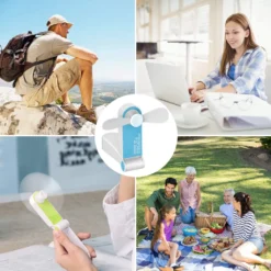 Tragbarer Mini Lüfter Klein Faltbarer Handventilator Wieder Aufladbarer Persönliche Taschenventilator Batterie Betriebener Reise Ventilator USB Schreibtisch-Fan Für Büro, Haus, Outdoor -Unold Store 1a9dba5abb92cb9aef8901e33c6b3163