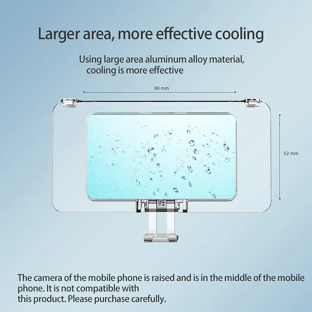 Universal Handy Wasserkühlung Kühler Gaming Phone Wasserkühler Einstellbarer Tragbarer Lüfterhalter 5 Universal Handy Wasserkühlung Kühler Gaming Phone Wasserkühler Einstellbarer Tragbarer Lüfterhalter – Bild 5