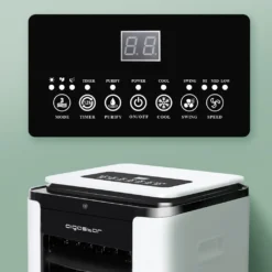 Aigostar Air Cooler, 3-in-1 Mobiles Klimagerät Ohne Abluftschlauch Mit Wasserkühlung, Luftkühler Mit Verdunstungskühlung, Ventilator, Luftbefeuchter, 7L Wassertank, Fernbedienung, 12Std Timer, 75W -Unold Store 24ac3761772b986dc1312c8e2d0ae381