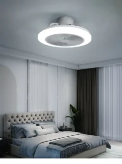 Eurotondisplay Deckenventilator Mit LED Beleuchtung D3301 Deckenlampe Ø 50cm 96W Mit Fernbedienung Lichtfarbe/Helligkeit Einstellbar Dimmbar LED Deckenleuchte Fan Light Ceiling -Unold Store 2cc7d011174c028ee77c90b8b3b6ce61