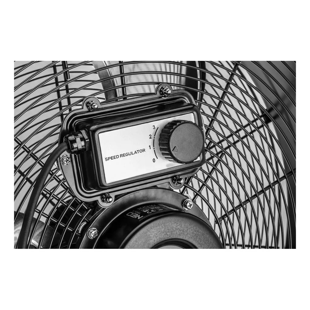 Bodenventilator 100 W | Ø 50cm | 3 Stufen| Aus Verchromten Metall | IP44 3 Bodenventilator 100 W | Ø 50cm | 3 Stufen| Aus Verchromten Metall | IP44 – Bild 3