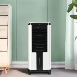 Aigostar Air Cooler, 3-in-1 Mobiles Klimagerät Ohne Abluftschlauch Mit Wasserkühlung, Luftkühler Mit Verdunstungskühlung, Ventilator, Luftbefeuchter, 7L Wassertank, Fernbedienung, 12Std Timer, 75W -Unold Store 344c98f6d47450b11b13ba2ac88a07ee