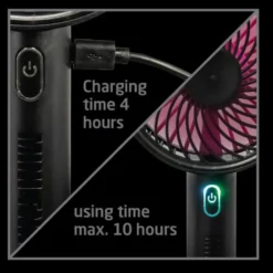 KOENIC Mini USB Handventilator Schwarz -Unold Store 35e40de4564df32be98353a201c662ee