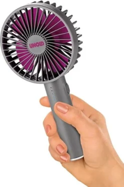 Unold 86620 Breezy II Handventilator Magnetisch Standfuß Spiegel 4W 5-stufig -Unold Store 46959f49340c16150f9ac0ffb062bc5f