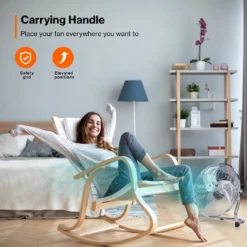 AERSON Bodenventilator 100W 40cm Windmaschine Tischventilator Ventilator Standventilator -Unold Store 4b5f95b94eb8207332584c6ab483674e