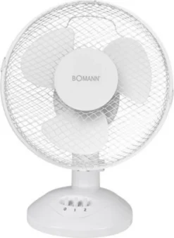 Bomann Tischventilator VL 1138 CB 30cm 40W Weiß -Unold Store 4b892195947392eb112056009606a467