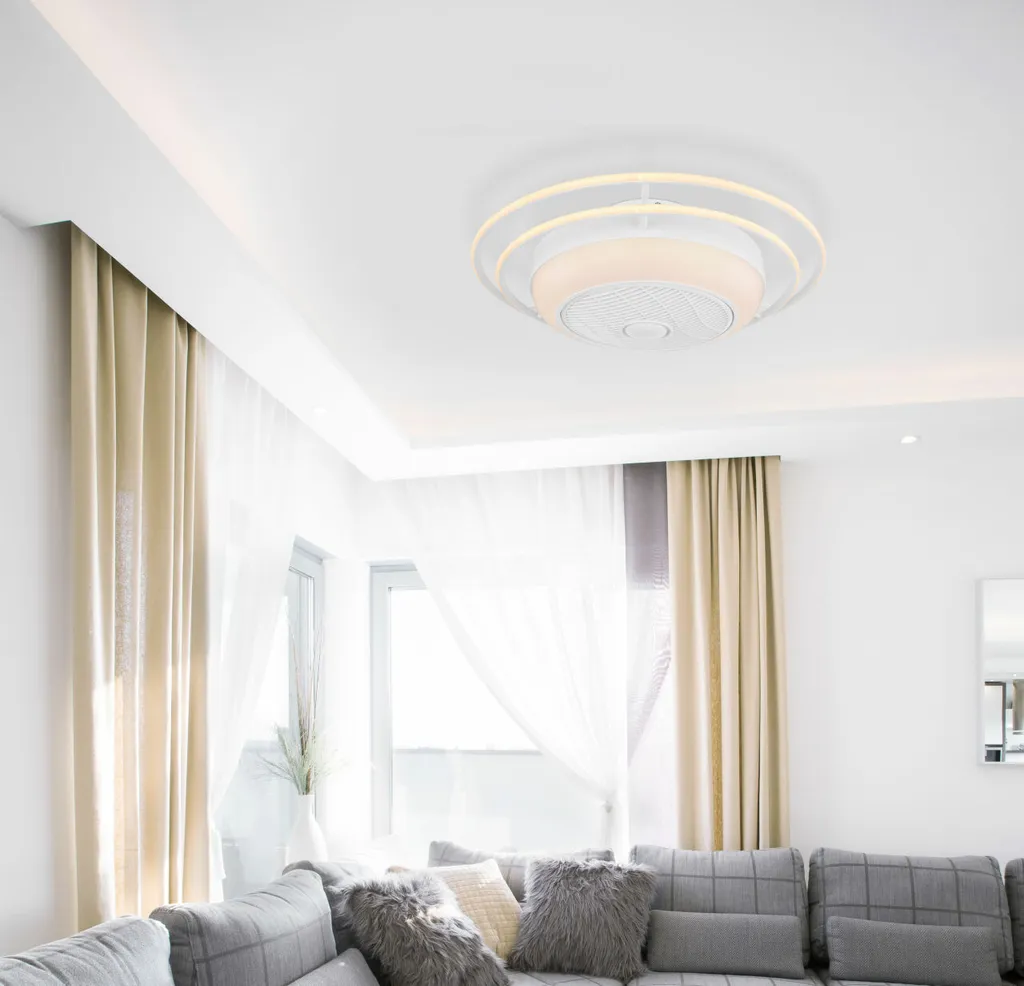 Globo Lighting ROMARIO Ventilator Metall Weiá, 1xLED, 03616 4 Globo Lighting ROMARIO Ventilator Metall Weiá, 1xLED, 03616 – Bild 4