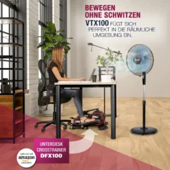 RelaxxNow Super Leiser Standventilator Mit 45W Motoren Leistung, Oszillierender Ventilator Mit 3 Geschwindigkeitsstufen Und Höhenverstellbarkeit Bis 131cm, 41 DB Schlafmodus & 41cm Durchmesser, VTX100 13 RelaxxNow Super Leiser Standventilator Mit 45W Motoren Leistung, Oszillierender Ventilator Mit 3 Geschwindigkeitsstufen Und Höhenverstellbarkeit Bis 131cm, 41 DB Schlafmodus & 41cm Durchmesser, VTX100 -Unold Store 50a5b631ea788e2e612242518f49d24d