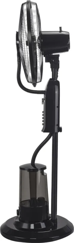Nebelventilator 75W Mit Wassernebel Mit 3 Geschwindigkeitsstufen Standventilator Ventilator Bodenventilator Luftkühler Oszillierend Schwarz -Unold Store 50ad11d75c848babff1fe31ccc15096d