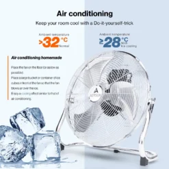 AERSON Bodenventilator 100W 40cm Windmaschine Tischventilator Ventilator Standventilator -Unold Store 5634a77a5daf0026b2f836a0ad9e49cb