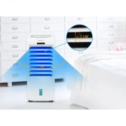 Aigostar Koud - Luftkühler, Mobile Klimaanlage, Leise, Ventilator Mit Fernbedienung, 55W, 5L, 3 Geschwindigkeitsstufen, Klimagerät Ohne Abluftschlauch, Aircooler 3 In 1, Verdunstungskühlung, 7H Timer 15 Aigostar Koud - Luftkühler, Mobile Klimaanlage, Leise, Ventilator Mit Fernbedienung, 55W, 5L, 3 Geschwindigkeitsstufen, Klimagerät Ohne Abluftschlauch, Aircooler 3 In 1, Verdunstungskühlung, 7H Timer -Unold Store 568d854429faf49eeff2cd500c49585e