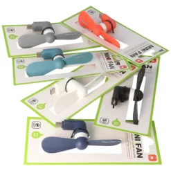 Mini-Ventilator Für Smartphones Mit USB-C Anschluss, Typ-C-Anschluss, Ventilator Für Smartphone, Farblich Sortiert -Unold Store 5dff27867cf124450d2b3521e51a04ac