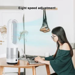 Ventilator Leise, Turmventilator Mit Fernbedienung, Mit Timer, 80°Oszillation, 8 Geschwindigkeitsstufne [A+++] -Unold Store 6447809fc3513c1c420c37c0a49f059f