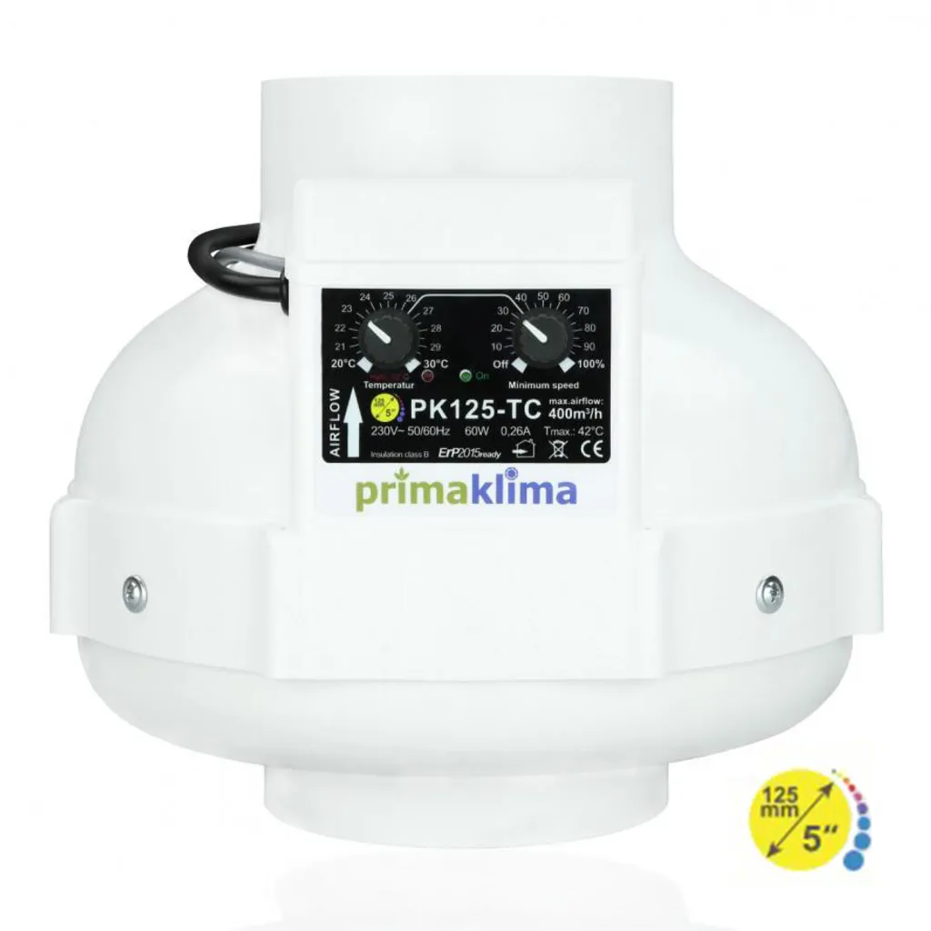 Prima Klima Temp-Control AC-Ventilator 400m³/h 125mm (PK125-TC) 1 Prima Klima Temp-Control AC-Ventilator 400m³/h 125mm (PK125-TC)