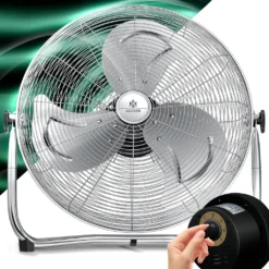KESSER® Windmaschine Retro Stil | Ventilator In Chrom | Standventilator | Tischventilator Bodenventilator | 3-Stufen | Robuster Stand | Stufenlos Neigbarer Ventilatorkopf | Chrom Silber, Größe:Ø 30cm -Unold Store 71f5f784b97173f2fe24ad3a20569137