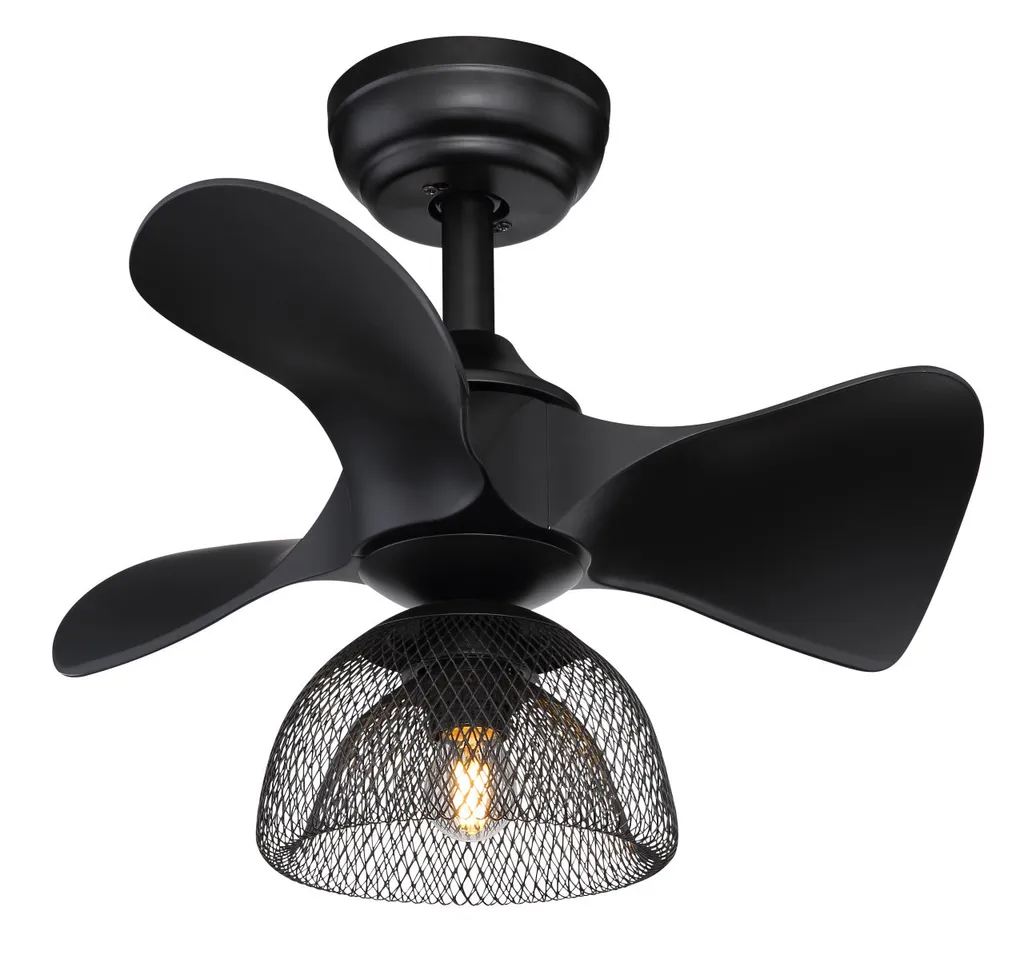 Globo Lighting JACKIE Deckenventilator Metall Schwarz Matt, 1xE27, 03560 1 Globo Lighting JACKIE Deckenventilator Metall Schwarz Matt, 1xE27, 03560