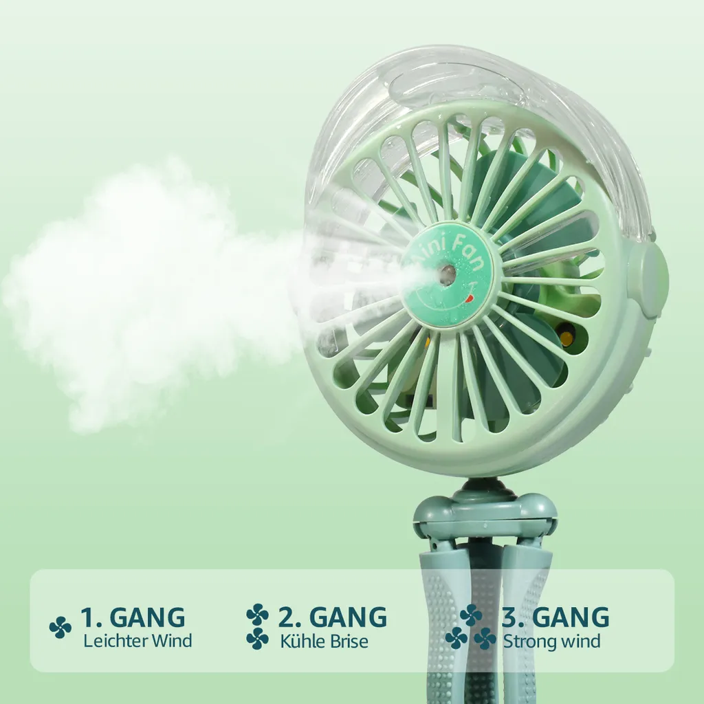 CMYBABEE USB Ventilator Handventilator Mini Fan, Ventilator Und Befeuchter 2 In 1 Design Clip Ventilator Für Kinderwagen, Zuhause & Büro 3 CMYBABEE USB Ventilator Handventilator Mini Fan, Ventilator Und Befeuchter 2 In 1 Design Clip Ventilator Für Kinderwagen, Zuhause & Büro – Bild 3
