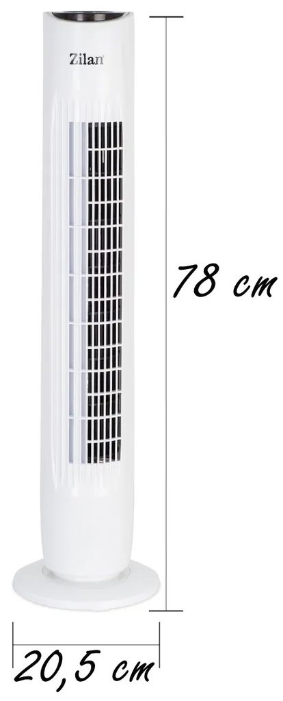 Zilan Turmventilator | 3 Stufen | 2 Modi | 7,5h Timer | Fernbedienung | Oszillierend | 4 Zilan Turmventilator | 3 Stufen | 2 Modi | 7,5h Timer | Fernbedienung | Oszillierend | – Bild 4