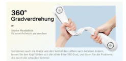 2000mAh Tragbarer Lüfter Nackenbügel Klingenloser Hängender Halsventilator Lazy Neck Hanging Cooler 3-Speeds 360 Grad Verdrehung USB Wiederaufladbar,Weiß -Unold Store 7eddd3b39a0185adbd2a22701b2b39dc