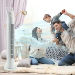 AREBOS Turmventilator Mit Timer, 40 Watt, 75°-Oszillation, Ventilator Mit 3 Geschwindigkeitsstufen, , Weiß 23 AREBOS Turmventilator Mit Timer, 40 Watt, 75°-Oszillation, Ventilator Mit 3 Geschwindigkeitsstufen, , Weiß -Unold Store 7fc7629926d2674adc3236c1a2008802