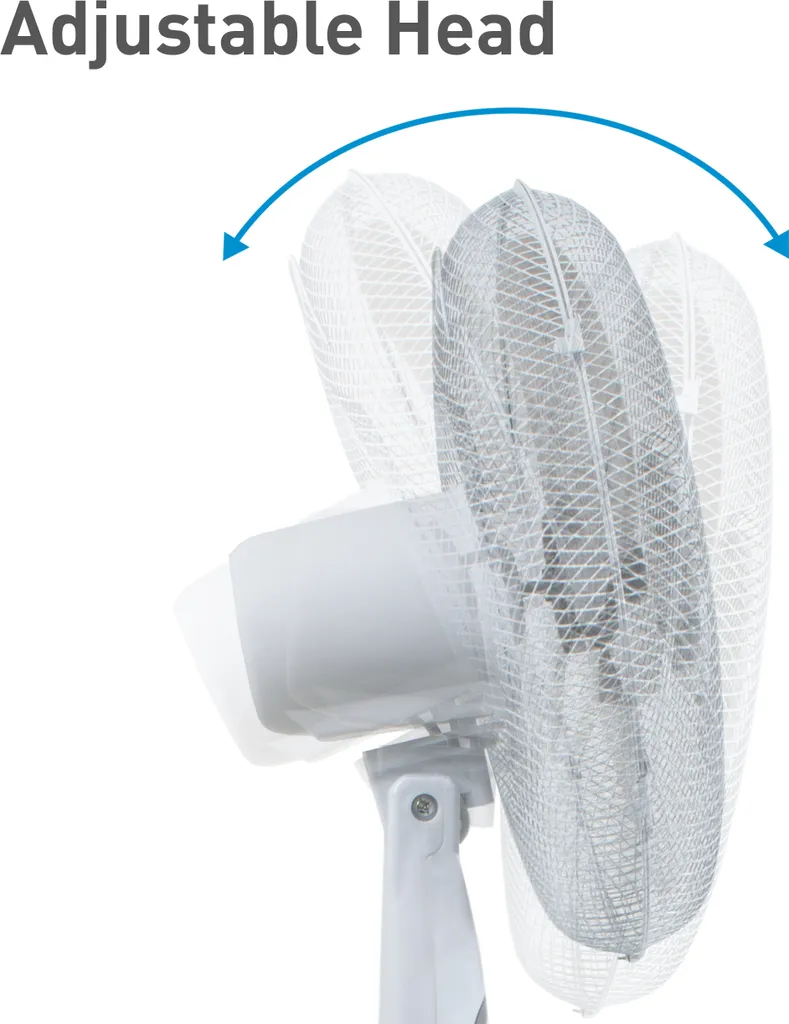 SUNTEC Ventilator Leise | Stand Standventilator CoolBreeze 4000 | Leise 40 Cm Durchmesser, 50 Watt | Fan Windmaschine Weiss | Für Bett, Schlafzimmer, Büro, Wohnung, Terrasse 5 SUNTEC Ventilator Leise | Stand Standventilator CoolBreeze 4000 | Leise 40 Cm Durchmesser, 50 Watt | Fan Windmaschine Weiss | Für Bett, Schlafzimmer, Büro, Wohnung, Terrasse – Bild 5