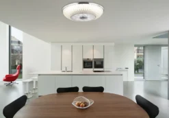 Globo Lighting Deckenventilator Metall Verchromt, Kunststoff, Acryl Satiniert, Dimmbar, Farben Fixierbar, Fernbedienung, Batterie Inkludiert 2x AAA, Max. Motorleistung 30W, ø: 550mm, H: 200mm, Inkl. LED 36W 230V, 2900lm Source, 2120lm Output, CCT 3000-6000K -Unold Store 84ea24fd5bde8b1851073a14840488d0