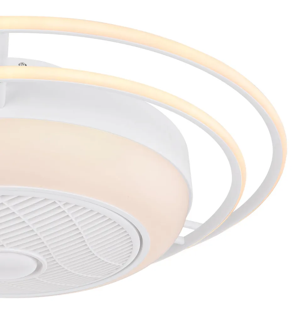 Globo Lighting ROMARIO Ventilator Metall Weiá, 1xLED, 03616 2 Globo Lighting ROMARIO Ventilator Metall Weiá, 1xLED, 03616 – Bild 2