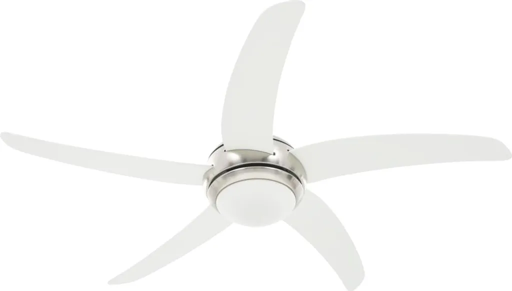 VidaXL Dekorativer Deckenventilator Mit Leuchtmittel 128 Cm Weiß 2 VidaXL Dekorativer Deckenventilator Mit Leuchtmittel 128 Cm Weiß – Bild 2