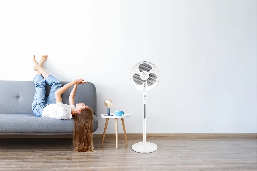 SUNTEC Ventilator Leise | Stand Standventilator CoolBreeze 4000 | Leise 40 Cm Durchmesser, 50 Watt | Fan Windmaschine Weiss | Für Bett, Schlafzimmer, Büro, Wohnung, Terrasse 3 SUNTEC Ventilator Leise | Stand Standventilator CoolBreeze 4000 | Leise 40 Cm Durchmesser, 50 Watt | Fan Windmaschine Weiss | Für Bett, Schlafzimmer, Büro, Wohnung, Terrasse – Bild 3