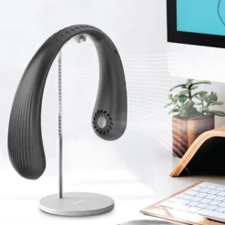 Nackenventilator Mini Ventilator USB Ventilator Nackenventilator 2000 MAh Fan 3 Stufen Halsventilator,Schwarz -Unold Store 89d352fefd4a667fd875841a17269183