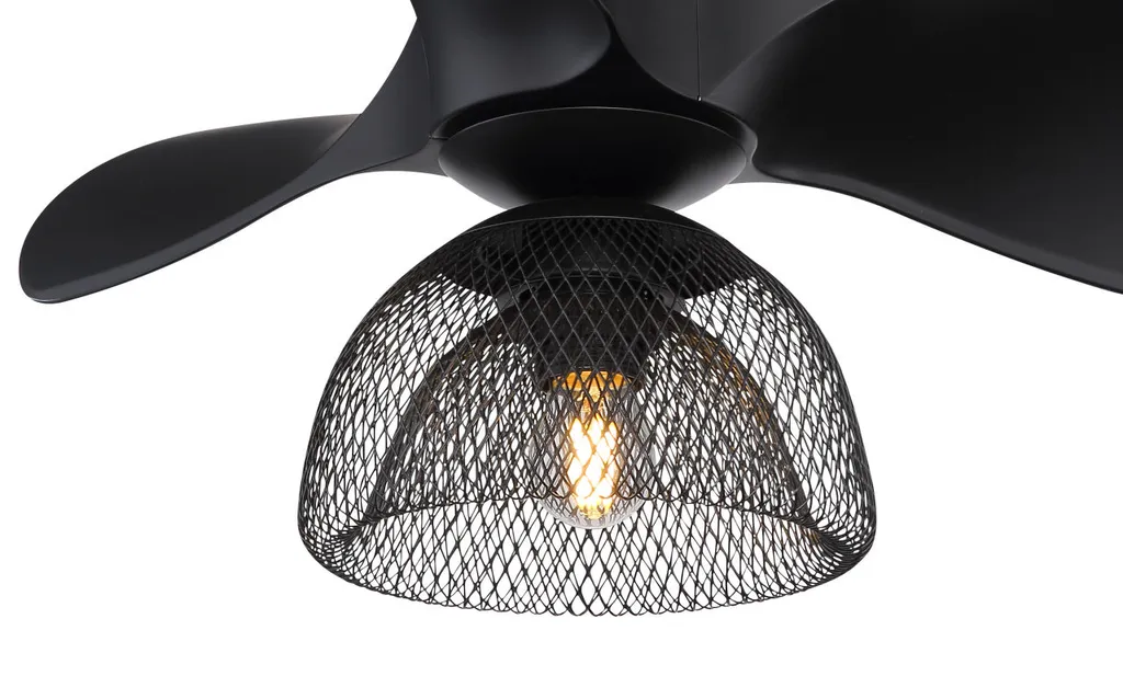 Globo Lighting JACKIE Deckenventilator Metall Schwarz Matt, 1xE27, 03560 3 Globo Lighting JACKIE Deckenventilator Metall Schwarz Matt, 1xE27, 03560 – Bild 3