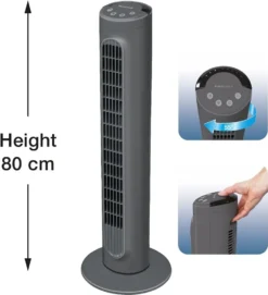Honeywell HYF1101E4 Comfort Control Turmventilator, 55°-Oszillation, Timer, 3 Stufen, 36 Watt, Anthrazit -Unold Store 8f5518217bd3194f5bc5fc1d94e5a0dc