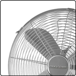 ProfiCare Tisch-Ventilator PC-VL 3062 M, Hochwertiges Metall-Gehäuse, Kleiner Lüfter Mit Verstellbarem Neigungswinkel Und Ruhigem Lauf, Metall-Chrom -Unold Store 94f452cb12aabb8ad2598f59dbc8cd09
