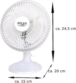 Adler 2 In 1 Tischventilator | Standventilator | Clipventilator | Ø15 Cm | 2 Laufgeschwindigkeiten | 30 Watt -Unold Store 99f73ae8d869b374a9edec6c4287ac43