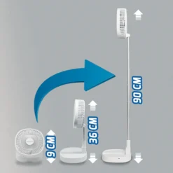 Starlyf® Foldable Fan – Wiederaufladbarer, Kabelloser Und Zusammenklappbarer Ventilator, Akkubetrieb Mit 3 Geschwindigkeiten, 2in1 - Tischventilator Und Standventilator – Aus Der TV Werbung 19 Starlyf® Foldable Fan – Wiederaufladbarer, Kabelloser Und Zusammenklappbarer Ventilator, Akkubetrieb Mit 3 Geschwindigkeiten, 2in1 - Tischventilator Und Standventilator – Aus Der TV Werbung -Unold Store a2e59284c81dc241fa0789c3df616a57