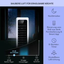 Klarstein Mobiles Klimagerät Ohne Abluftschlauch - 360° Luftkühler Mit Wasser Ventilator Luftbefeuchter Luftreiniger Funktion - App-Steuerung - 6L Wassertank - Klimaanlage Mobil Mit Fernbedienung -Unold Store a7e69cd45c6b3534762e88b09372f6ed