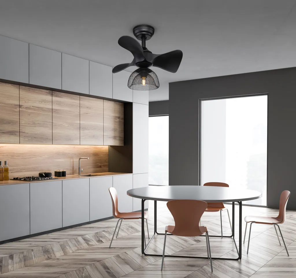 Globo Lighting JACKIE Deckenventilator Metall Schwarz Matt, 1xE27, 03560 5 Globo Lighting JACKIE Deckenventilator Metall Schwarz Matt, 1xE27, 03560 – Bild 5