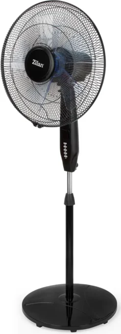 Zilan Standventilator Mit Fernbedienung | LED-Display | 8h Timer | 3 Geschwindigkeitsstufen | Oszilierender Ventilator | Windmaschine | 40 Cm | Oszilierend | 60 Watt -Unold Store ae9997c992ec4d44ed42109236556824