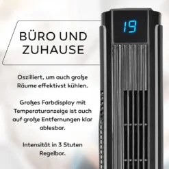 Turmventilator Mit Fernbedienung Leise 80 Cm Ventilator Timer Säulenventilator -Unold Store af2abd7732c6665c4eee5806a69603fb
