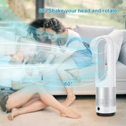 Ventilator Leise, Turmventilator Mit Fernbedienung, Mit Timer, 80°Oszillation, 8 Geschwindigkeitsstufne [A+++] -Unold Store b07d4434d1c0c46260edd5261f4a4e76